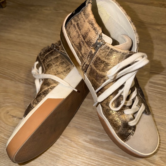 🆕 Dolce Vita Zoel Mixed Media High-top Sneakers Sz 8.5 - Picture 8 of 12